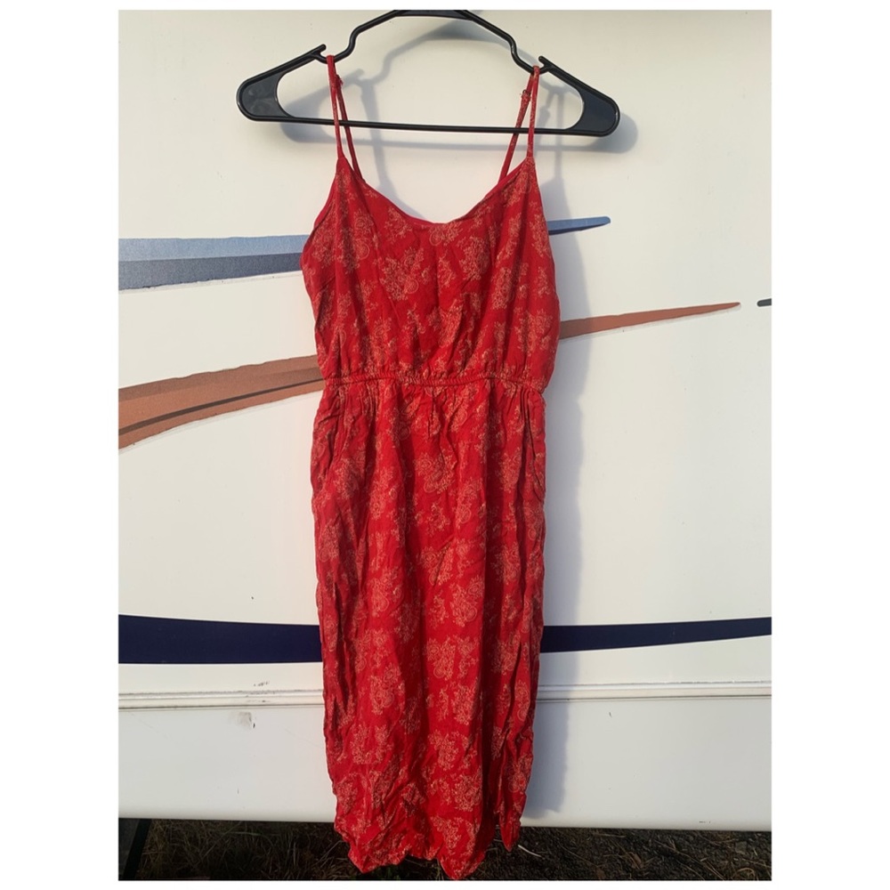 Women’s red dress